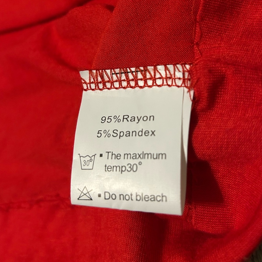Red Maxi Dress ♥️, Racerback/Rayon/Spandex, Sz Small - Picture 6 of 8